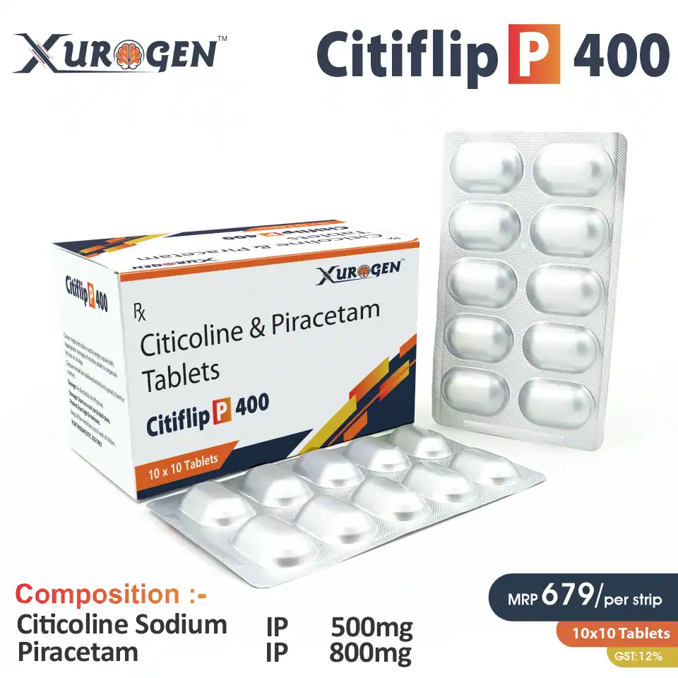 Citicoline (500mg) + Piracetam (400mg) Tablet at the best price in PCD Pharma Franchise for Cognitive Enhancement
